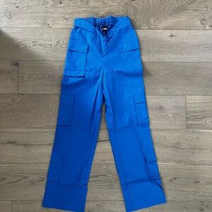 Bright Blue Cargo Pants